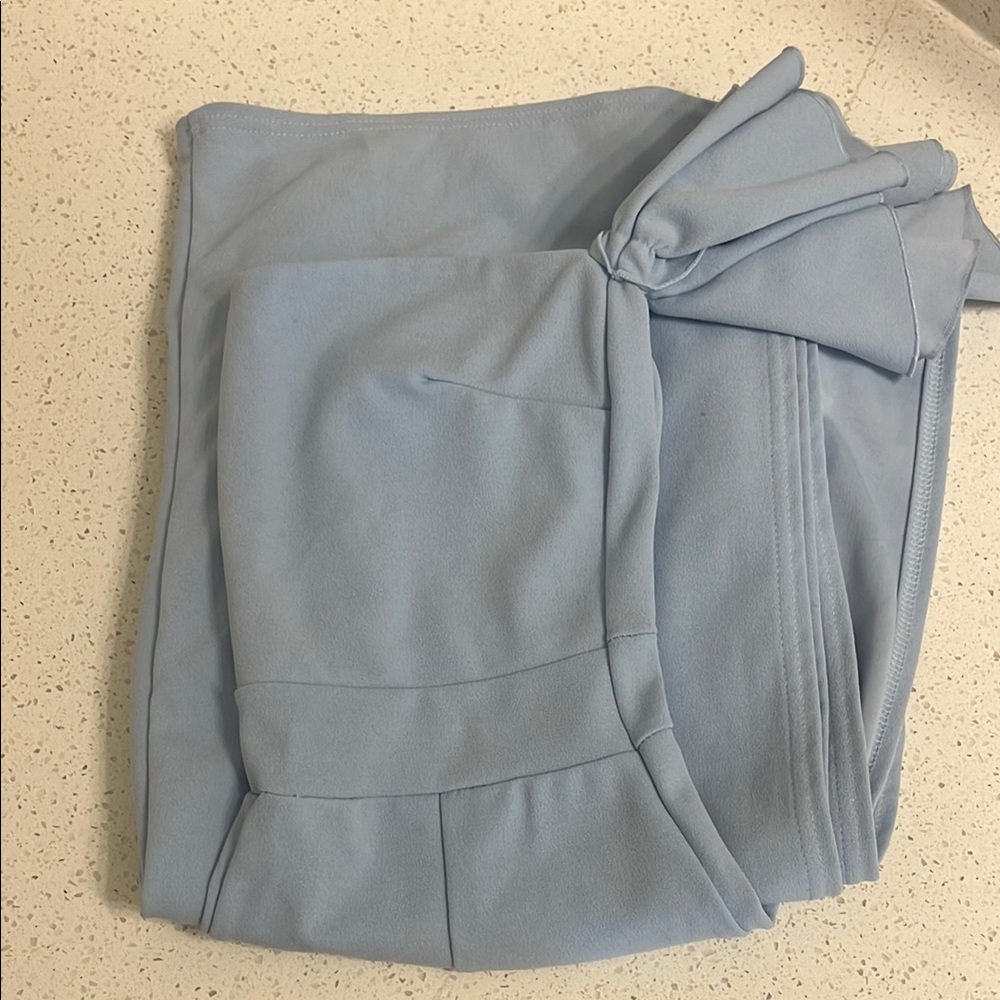 Elegant Blue Off-Shoulder jumpsuit - Picture 3 of 3